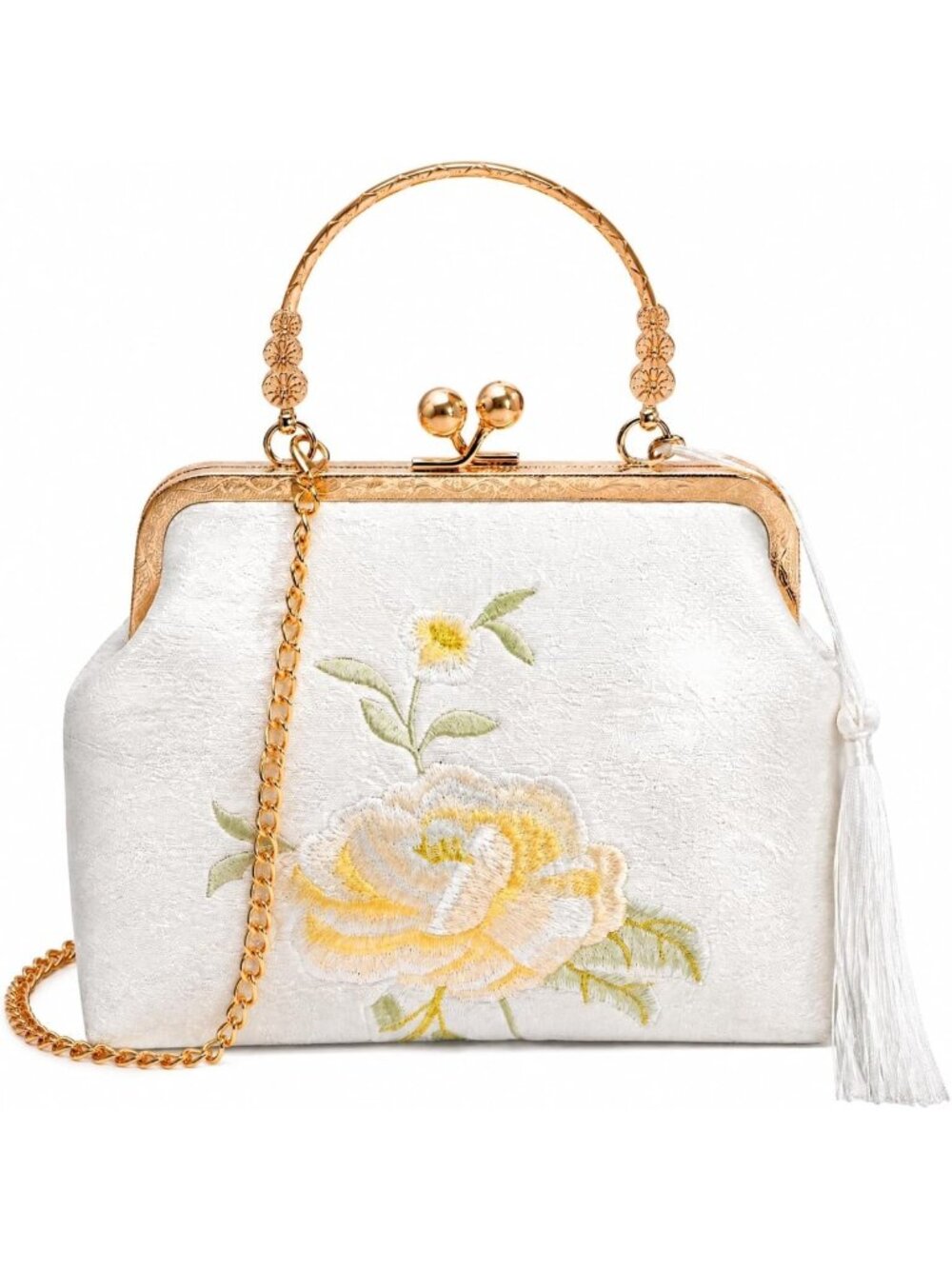 Floral Embroidered Clutch Purse for Women | Elegant Evening Bag Accessory